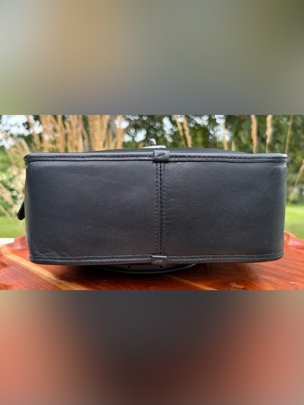 Coach Archive Retro Lunch Pail Black Leather Top handle Crossbody F11785 - Picture 12 of 17